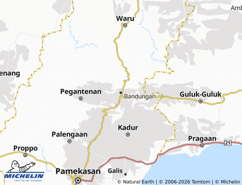 Carte MICHELIN Bandungan - ViaMichelin