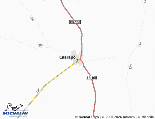 Mapa MICHELIN Caarapó - ViaMichelin