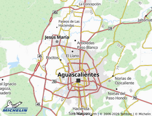 MICHELIN-Landkarte Villas de San Nicolás - ViaMichelin