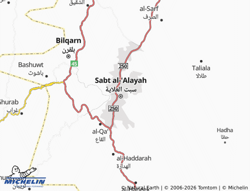 MICHELIN-Landkarte al-Shati' - ViaMichelin