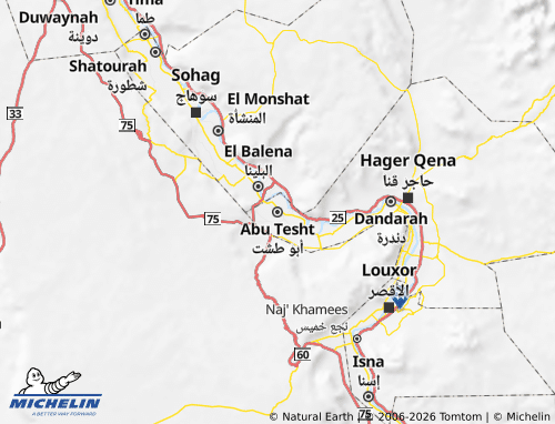 Carte MICHELIN Abo Tesht - ViaMichelin