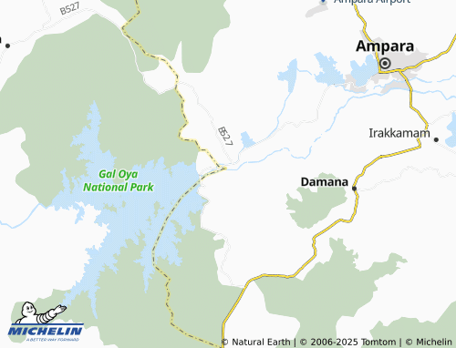 MICHELIN Kalugolla map - ViaMichelin