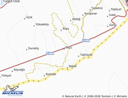 MICHELIN Okçu map - ViaMichelin