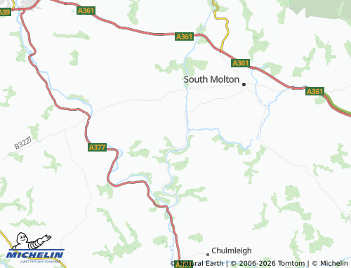 Carte MICHELIN Satterleigh and Warkleigh - ViaMichelin