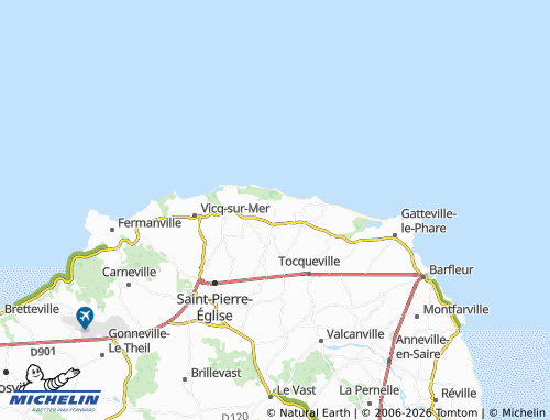 MICHELIN Réthoville map - ViaMichelin