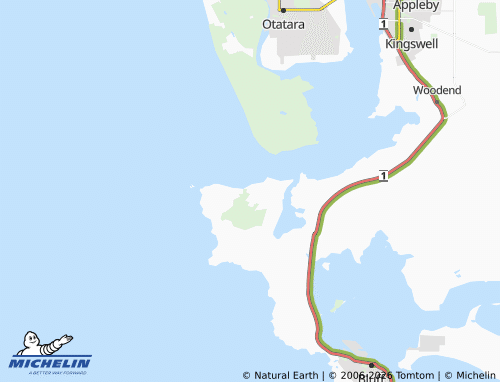 Mapa MICHELIN Omaui - ViaMichelin