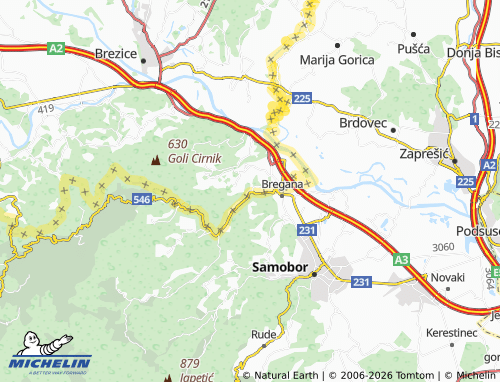 Mappa MICHELIN Slovenska vas - ViaMichelin