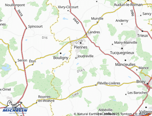 MICHELIN Joudreville map - ViaMichelin