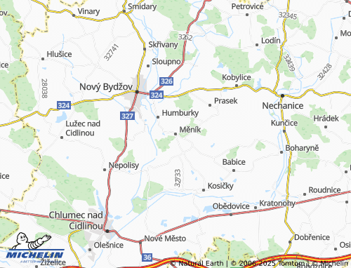 Mappa MICHELIN Měník - ViaMichelin