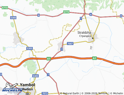 MICHELIN Zimnitsa map - ViaMichelin