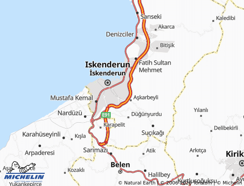 Mappa MICHELIN Yunus Emre - ViaMichelin