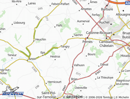 Mapa MICHELIN Tangry - ViaMichelin