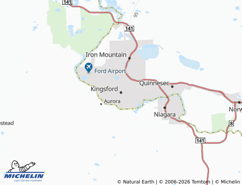 Carte MICHELIN Kingsford - ViaMichelin