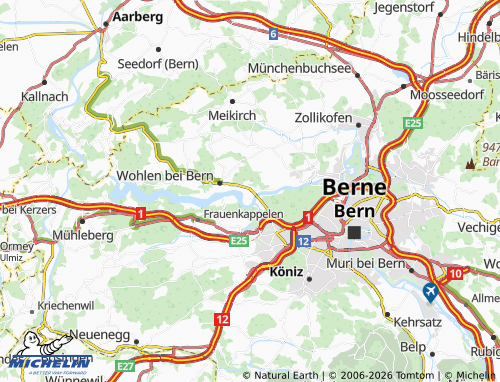 Mapa MICHELIN Hinterkappelen - ViaMichelin