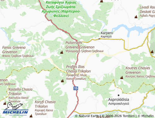Carte MICHELIN Anoixi - ViaMichelin