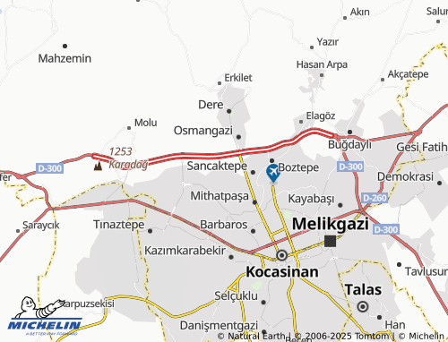 MICHELIN Oruçreis map - ViaMichelin