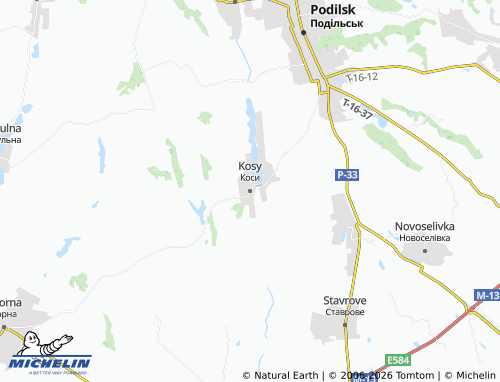 Mapa MICHELIN Kosy - ViaMichelin