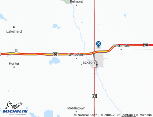 Carte MICHELIN Des Moines - ViaMichelin
