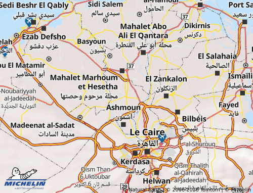 Mapa MICHELIN Shibin el-Kom - ViaMichelin