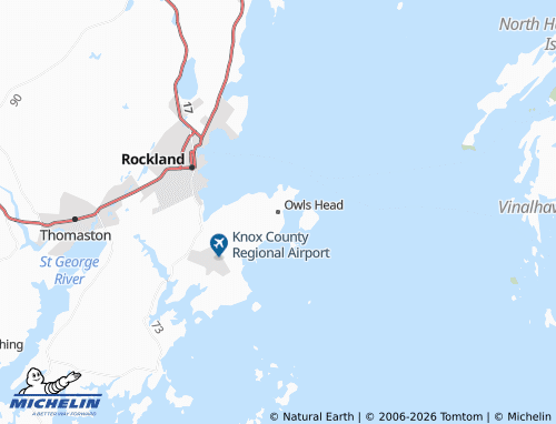 Kaart MICHELIN Owls Head - ViaMichelin