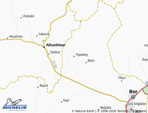 Mappa MICHELIN Tepeköy - ViaMichelin