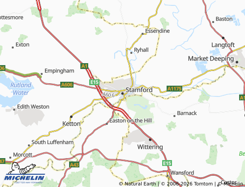 MICHELIN Stamford map - ViaMichelin