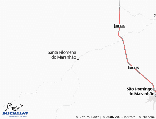 Mapa MICHELIN Santa Filomena do Maranhão - ViaMichelin