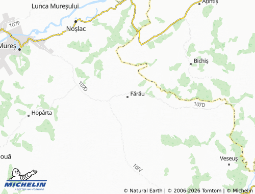 Carte MICHELIN Fărău - ViaMichelin