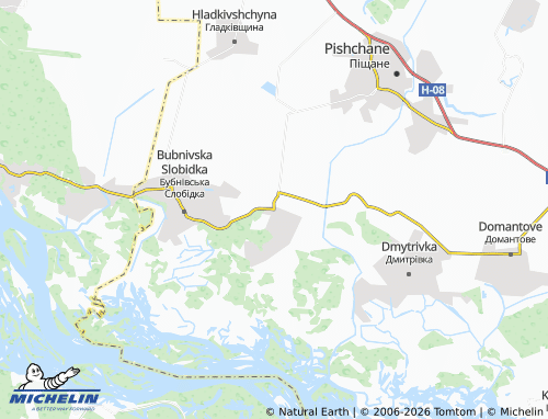 Mapa MICHELIN Shabelnyky - ViaMichelin