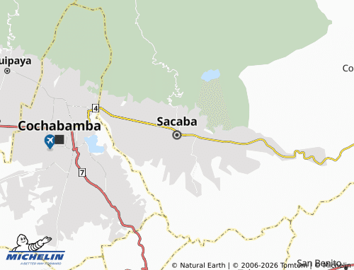 MICHELIN Sacaba map - ViaMichelin