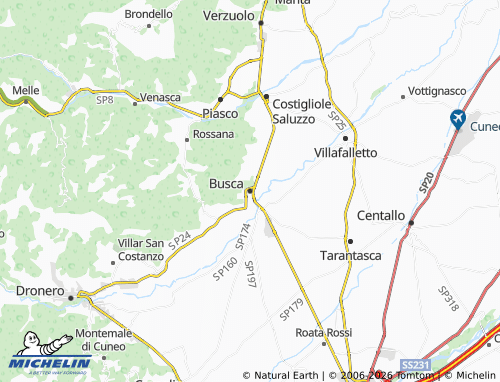 Mappa MICHELIN Busca - ViaMichelin