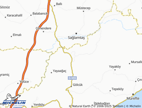 Carte MICHELIN İshaklı - ViaMichelin