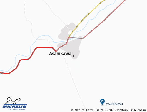 Mappa MICHELIN Asahikawa - ViaMichelin