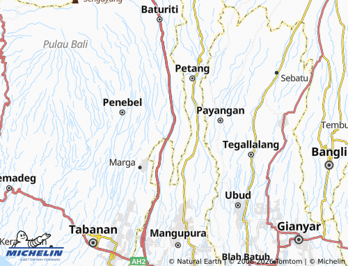 Mapa MICHELIN Perean Tengah - ViaMichelin