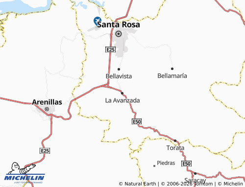 Kaart MICHELIN La Avanzada - ViaMichelin