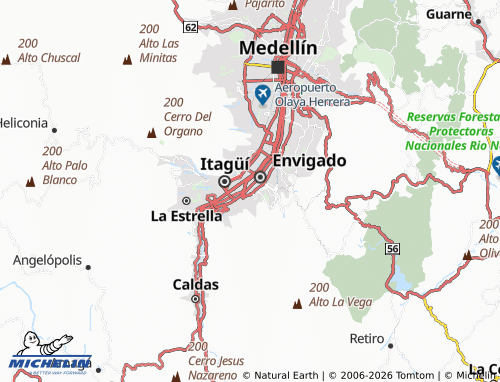 MICHELIN Primavera map - ViaMichelin