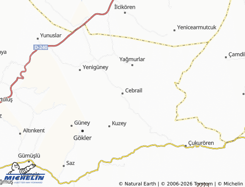MICHELIN Cebrail map - ViaMichelin