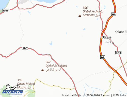 Carte MICHELIN Borj Ouichka - ViaMichelin