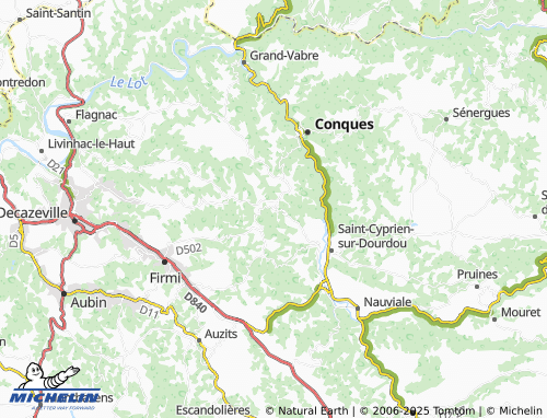 MICHELIN Noailhac map - ViaMichelin
