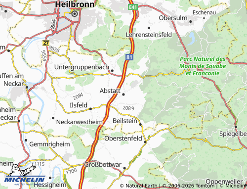 Mapa MICHELIN Abstatt - ViaMichelin