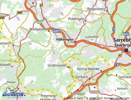 MICHELIN Geislautern map - ViaMichelin