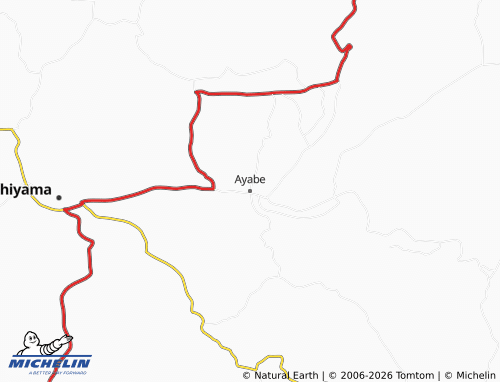Kaart MICHELIN Ayabe - ViaMichelin