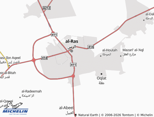 MICHELIN-Landkarte Al Hutah - ViaMichelin
