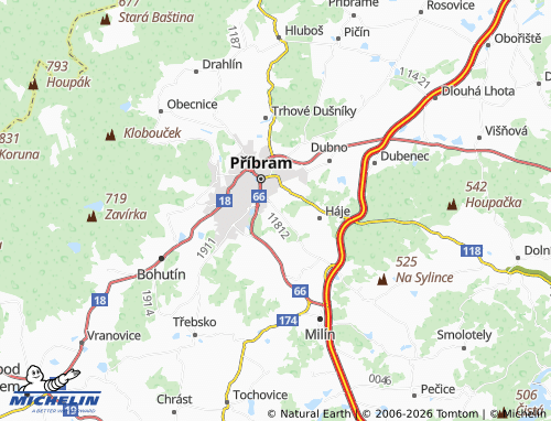 Mapa MICHELIN Hájek - ViaMichelin