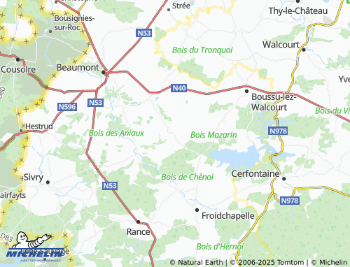 MICHELIN-Landkarte Vergnies - ViaMichelin