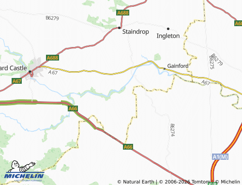 MICHELIN Ovington map - ViaMichelin