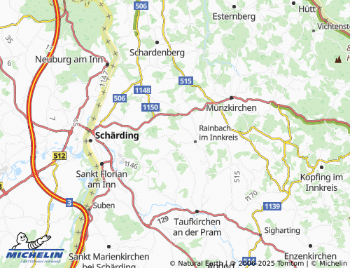 MICHELIN-Landkarte Haselbach - ViaMichelin