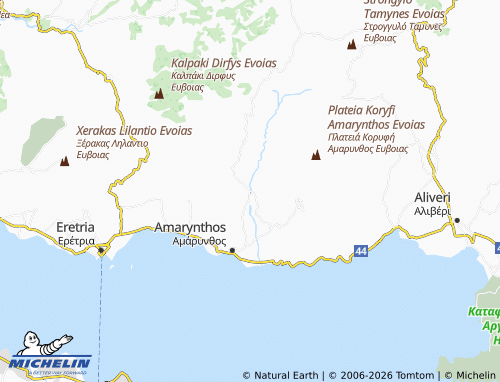 MICHELIN Kallithea map - ViaMichelin