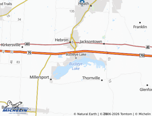 Mappa MICHELIN Buckeye Lake - ViaMichelin