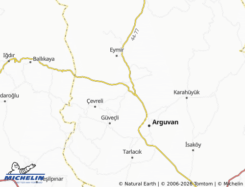 MICHELIN Çavuşköy map - ViaMichelin